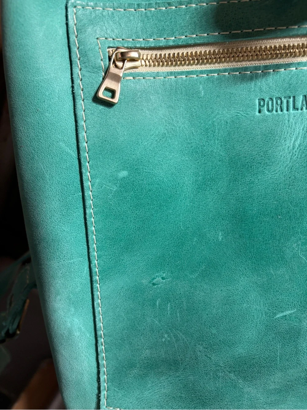 Portland Leather Large Tote backpack in Reef